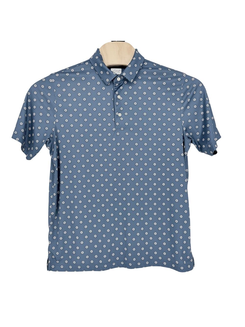 Greg Norman Golf Polo Short Sleeve Size Medium Blue Men's